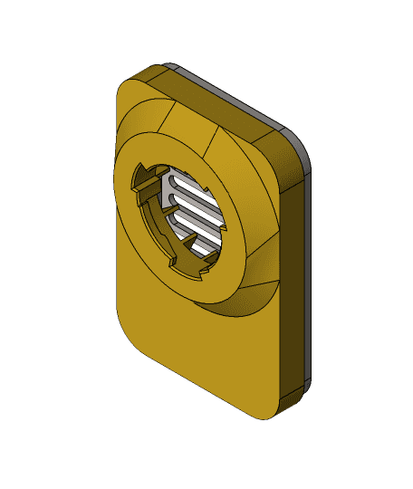 3M respirator compatible cartridge filter housing by seanauff full viewable 3d model