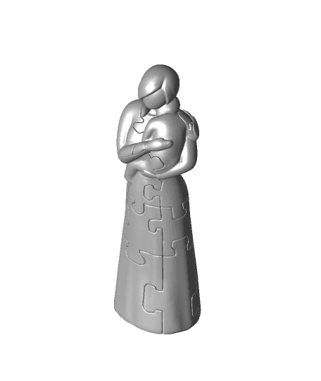 #CCTMothersDayRemix Holding Child 3D-Puzzle 3d model