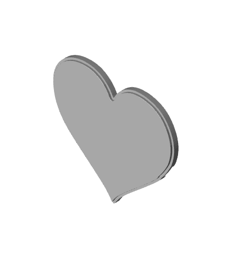 Love heart box 3d model