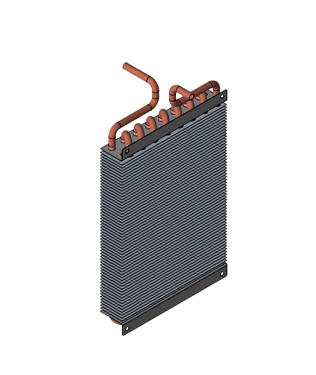 Air conditioner Heat exchanger 3d model
