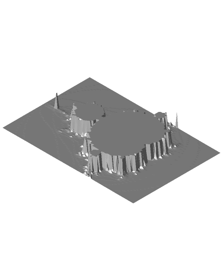 Mandelbrot Relief 3d model