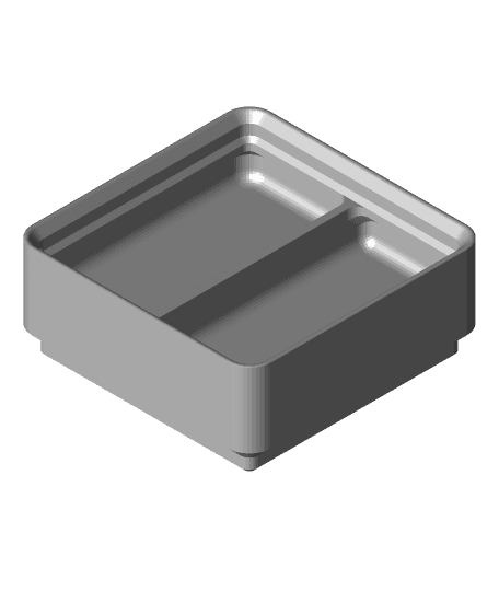 Divider Box 1x1x2 2-Compartment.stl by Printcipl4 full viewable 3d model