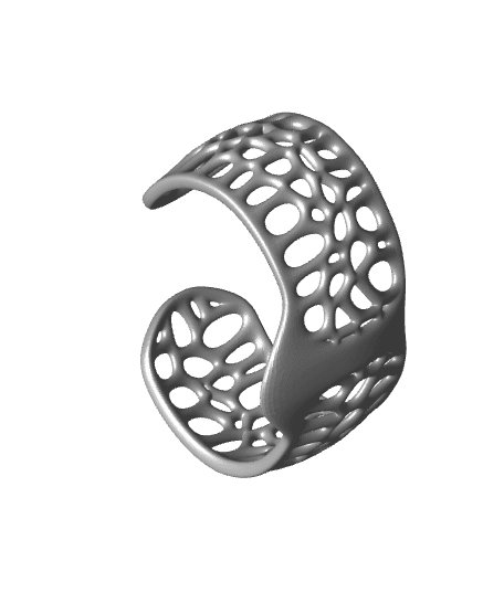 Voronoi Bracelet - Mod 3 3d model