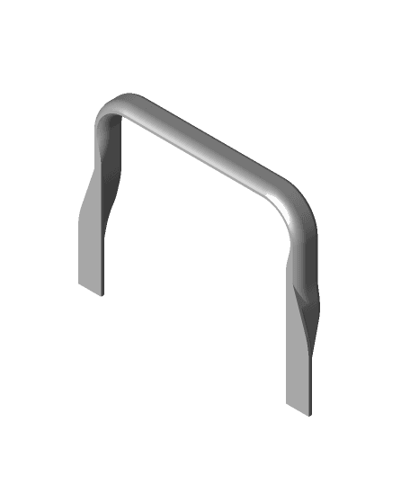 Print bed handle extended 3d model