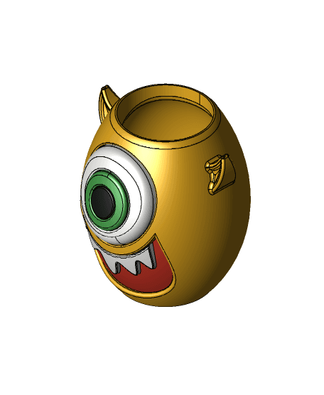 Big Barrel Cyclops Halloween Candy Bowl 3d model