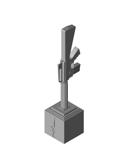 M16A3 Headphone Stand by Fumsdust full viewable 3d model
