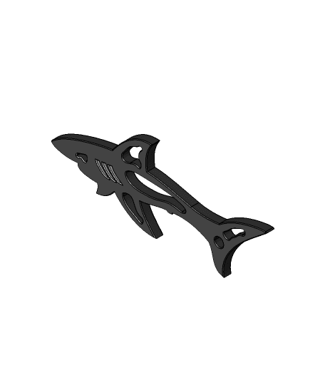  Shark 2 keychain 3d model