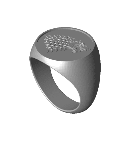 Stark Ring (Game of Thrones) by 3DDesigner full viewable 3d model