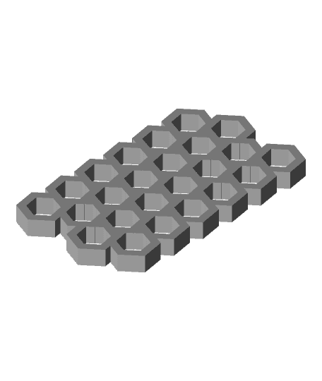 Thick Hexagon pattern by Red_3dp full viewable 3d model