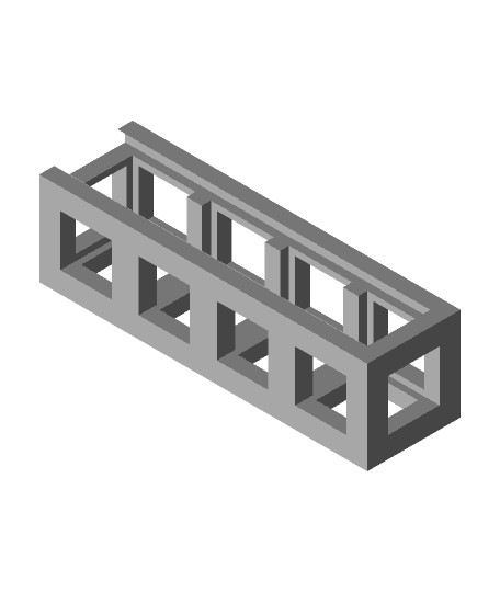 Estructura Multifuncional para Cubos X,Y,Z -Modulo Pequeño 3d model