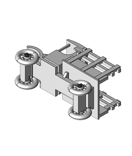 Wooden engine toy.STEP 3d model