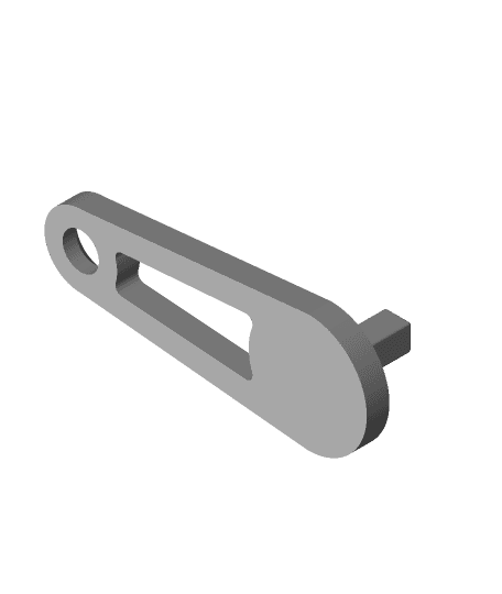 Replacement Hand Crank for BBQ Fan  by SnowHead full viewable 3d model