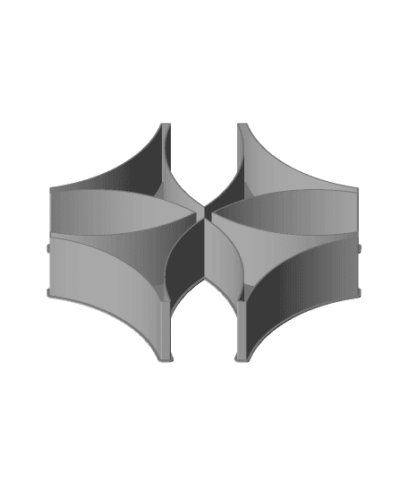 Bolnisi cross, nestable box (v2) by PPAC full viewable 3d model