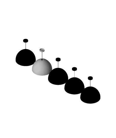Round lamp, SKU. 2314 by Pikartlights 3d model