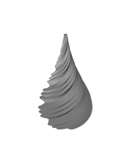 Twisty Christmas Tree 3 3d model