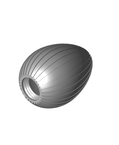 Egg Container - Ribbed 3d model