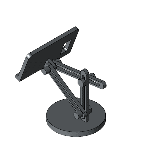 Wood Mobile Stand 3d model