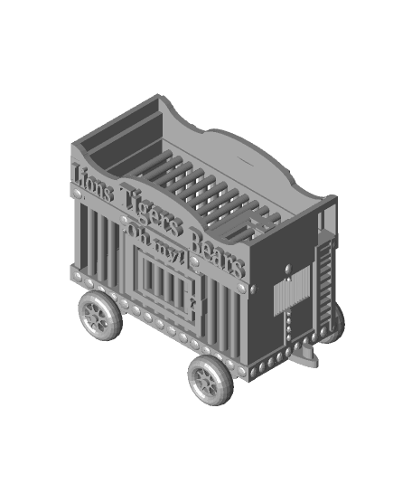 Travelling Circus Animal Cage 3d model