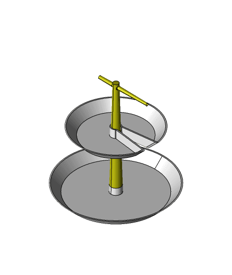 Two-Tier Jewelry Stand 3d model