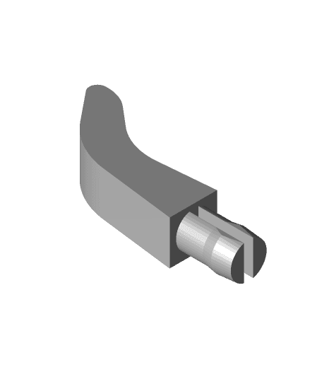Omnidirectional Hook for 6mm Pegboards 3d model