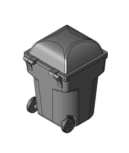 Trash Can Cup 12 oz by eguidry full viewable 3d model
