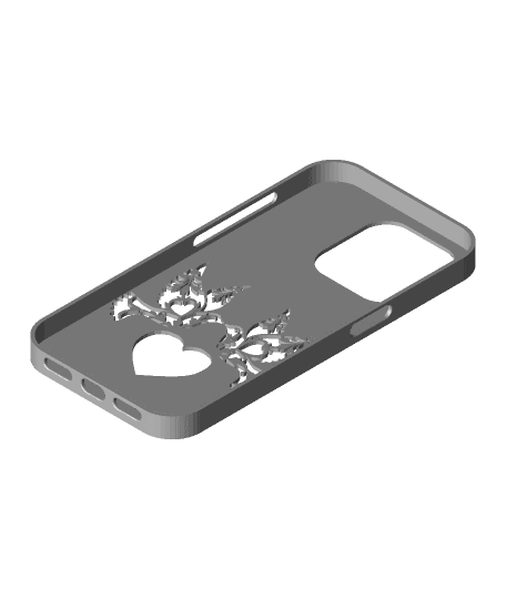love birds case iphone 14 pro by Yuro3d full viewable 3d model