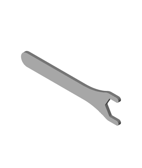 19mm open socket wrench 3d model