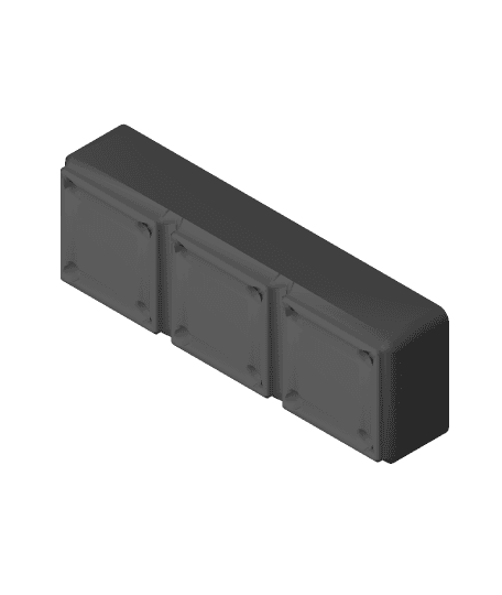 Gridfinity SD Card Holder (MicroSD Usb A and C) by BlackbirdC137 full viewable 3d model