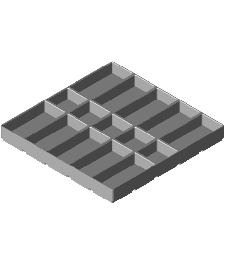 Gridfinity Modified 5x5x25-16 by yellow.bad.boy full viewable 3d model