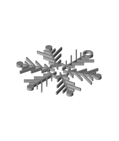 Snowflake v18 3d model