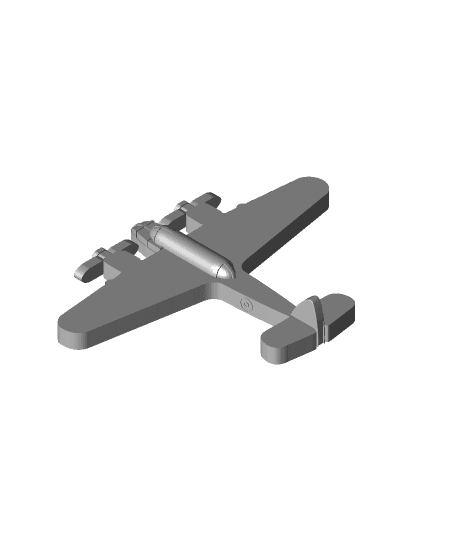 WWII Airplane Toy by CL3D PRINTING full viewable 3d model