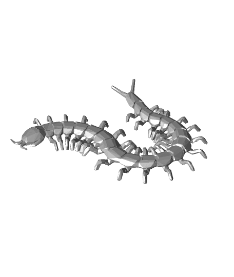 Low Poly Centipede 3d model