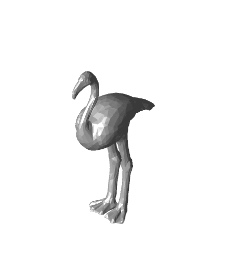 Low Poly Flamingo 3d model