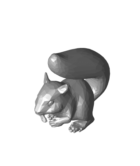 Low Poly Squirrel 3d model