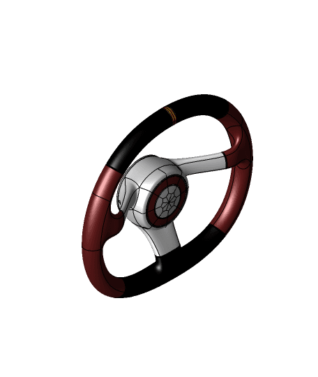 Sportcar Steering Wheel 3d model