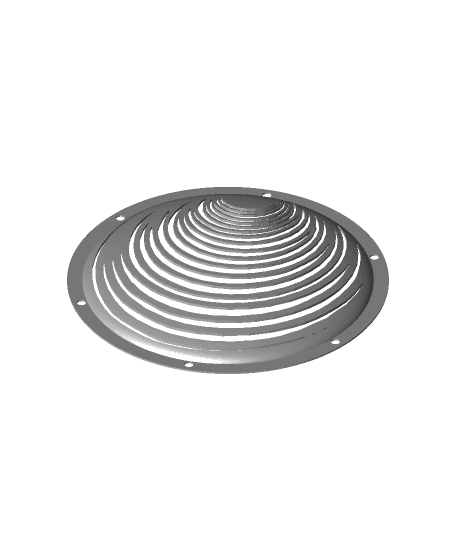 Swirled Speaker Cover.stl 3d model