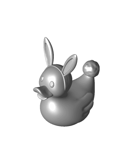 Bunny Rubber Ducky by ChaosCoreTech full viewable 3d model