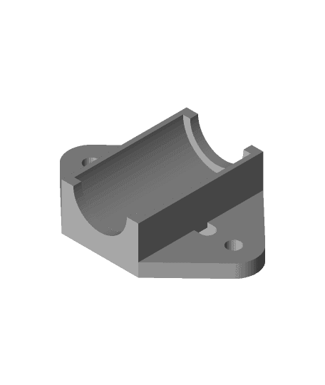 Linear Bearing Mount for LM8UU and RJ4JP-01-08 by peaberry full viewable 3d model