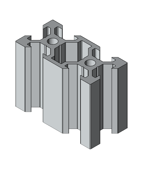 Profilé_aluminium_2040_VSLOT 3d model