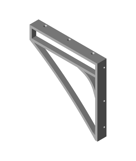 2-Way Parametric Shelf Bracket 3d model