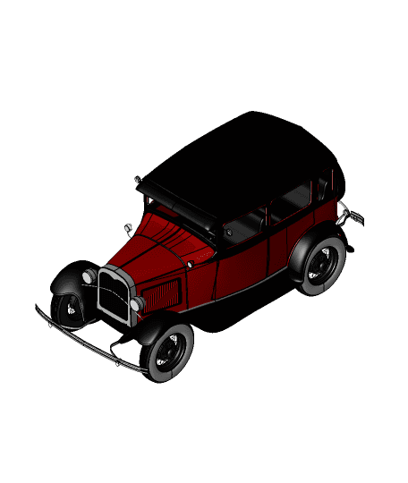 Vintage Car by Roboninja full viewable 3d model