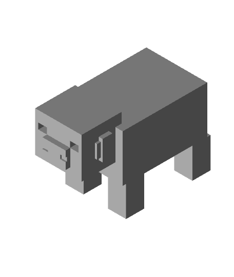 Minecraft Pig 3d model