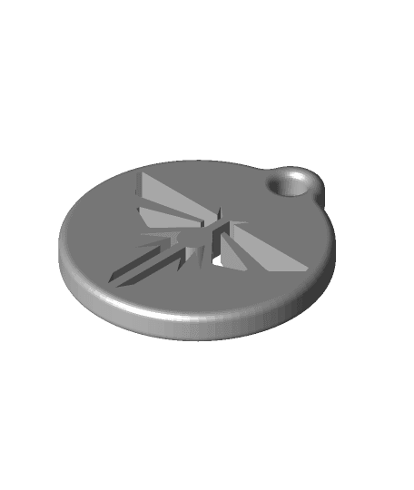 Firefly - The Last of Us Keychain - Zipper Pull by kcwarthog full viewable 3d model