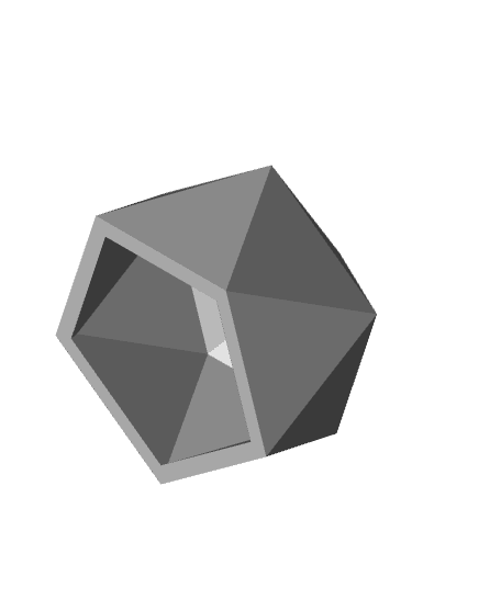 Icosahedron Planters 3d model