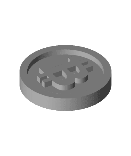 BITCOIN coin 3d model