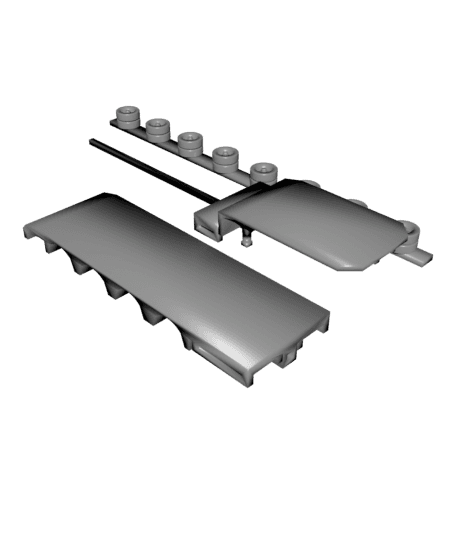 1:160/N-Scale 4-axle trailer 3d model