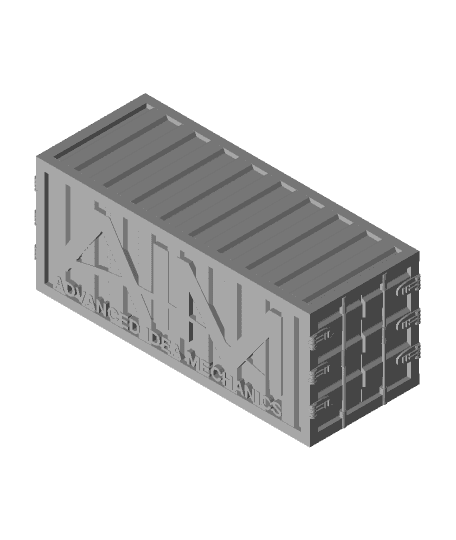 Marvel Crisis - 40mm Shipping Containers with Logos 3d model