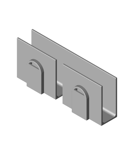 Magnetic Wii Sensor Bar Mount  3d model