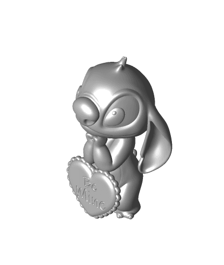 Be Mine Valentine's Stitch by ChelsCCT (ChelseyCreatesThings) full viewable 3d model
