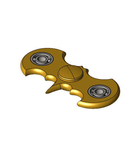 Batman Fidget Spinner by 3DDesigner full viewable 3d model